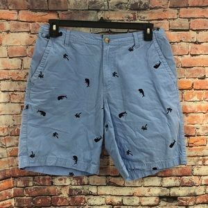 Columbia Cotton Shorts Palm Trees Whales